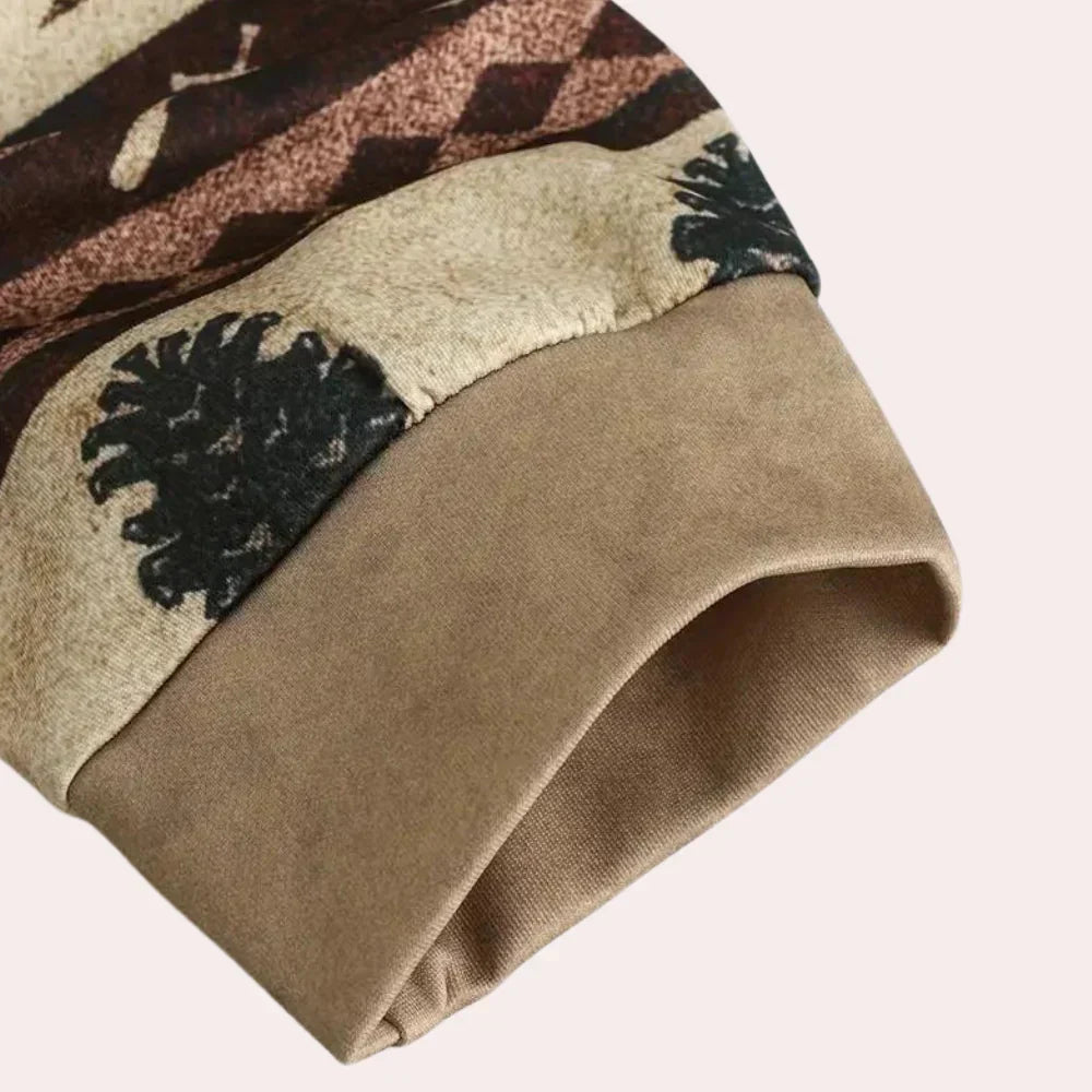 Herrenpullover Lässig Baumwolle Bequem Kapuzenpullover-4