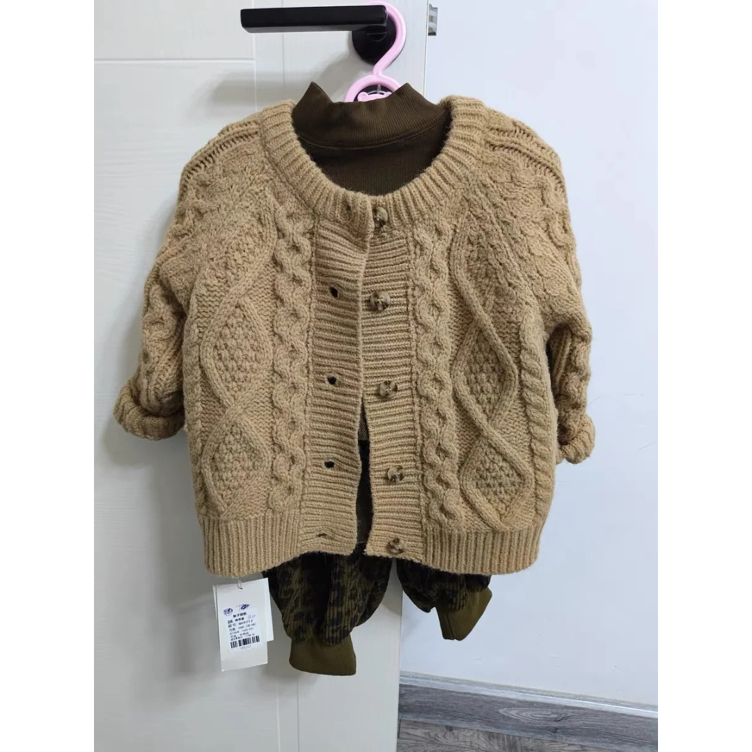 Baumwollstrickpullover für Kinder