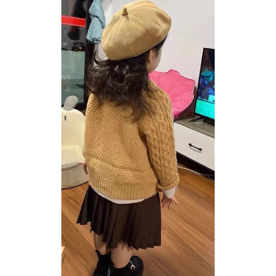 Baumwollstrickpullover für Kinder