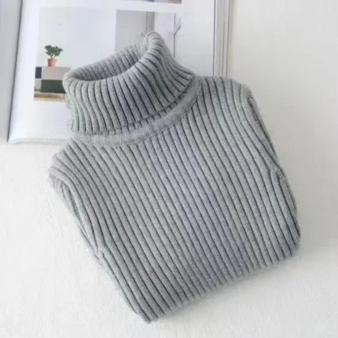Strickrollkragenpullover für Kinder
