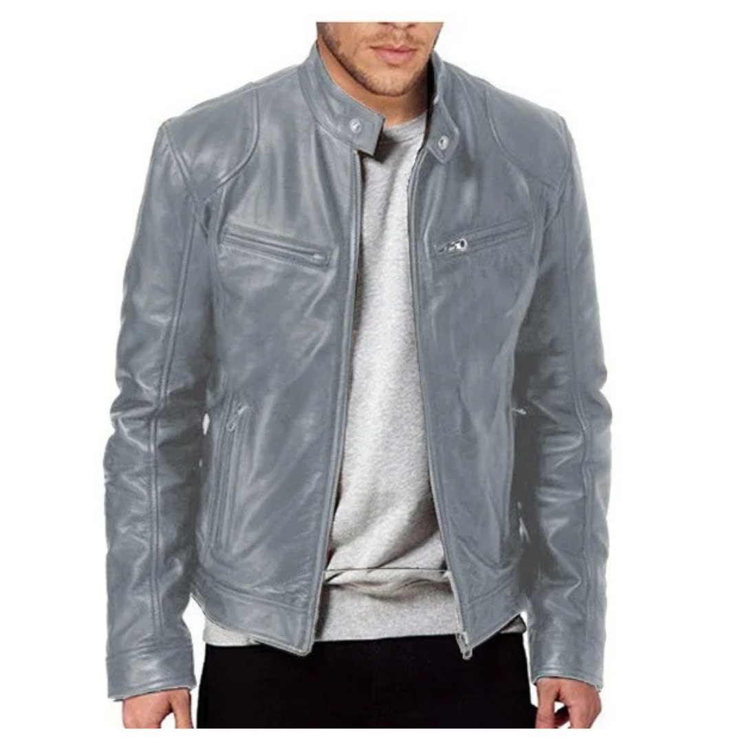 Herren Slim Fit Motorradjacke