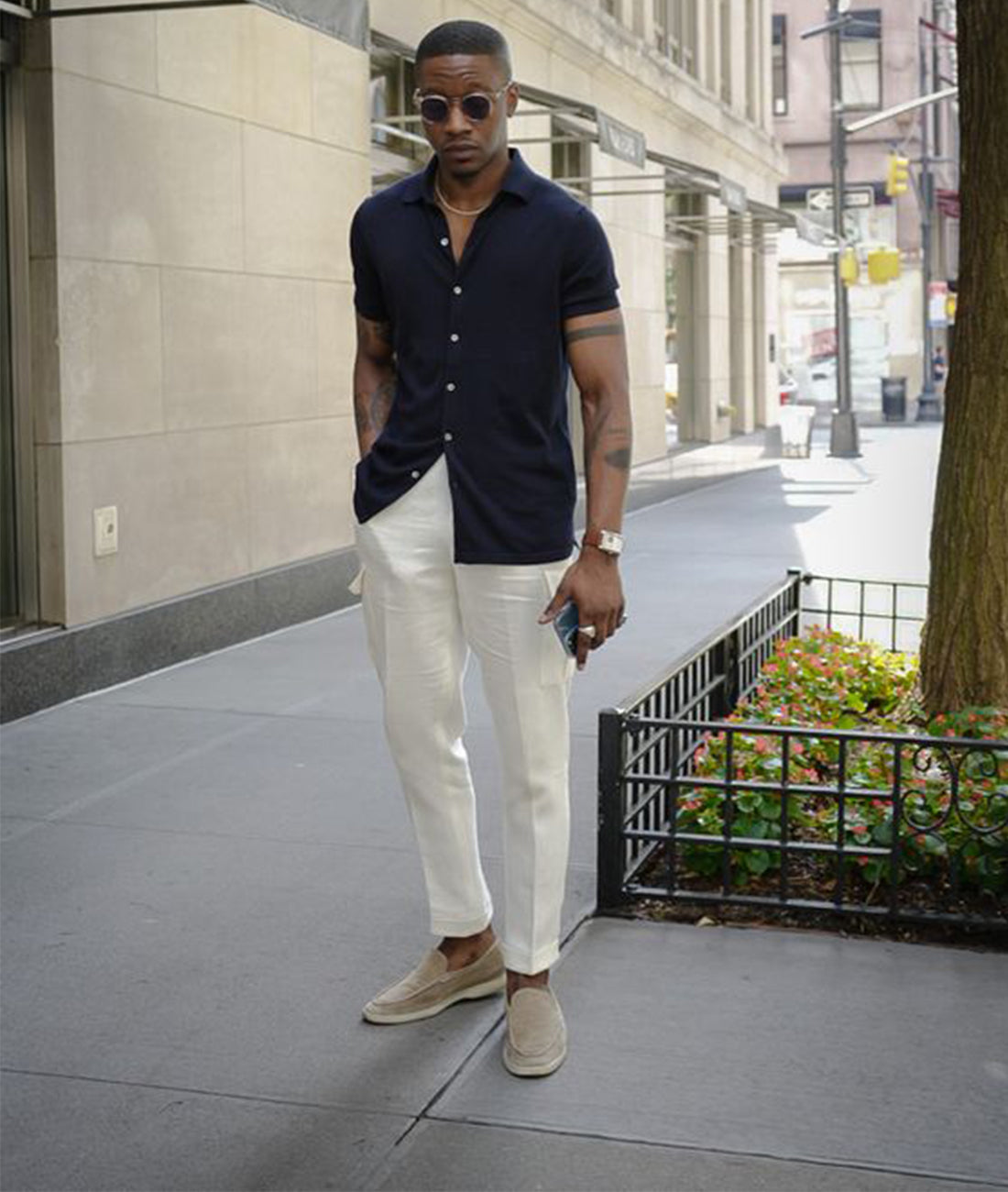 Herren Schuhe Vintage Lederloafer PU-Leder Handgenäht 6