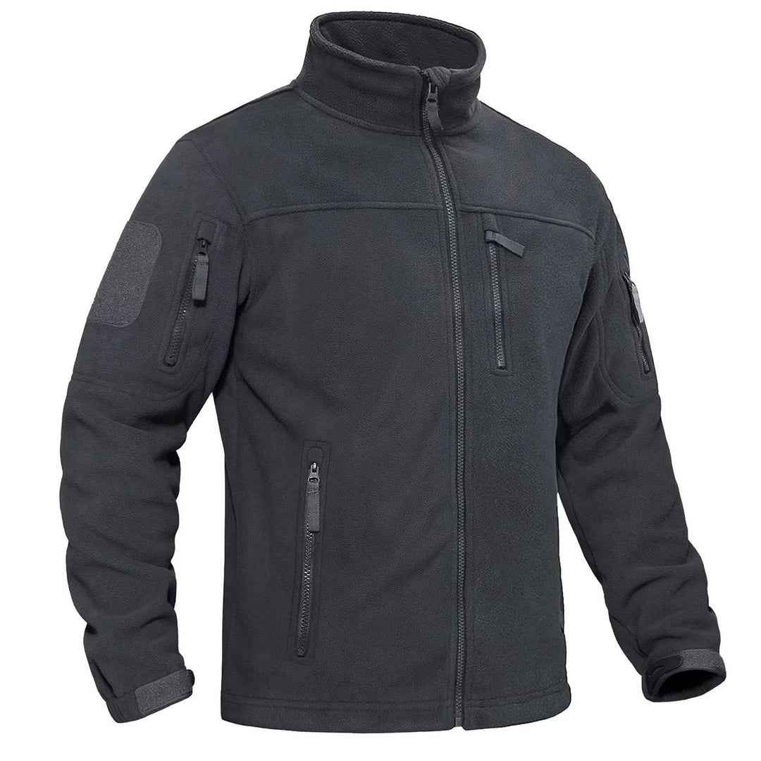 Herren-Fleece-Thermojacke mit durchgehendem Reißverschluss