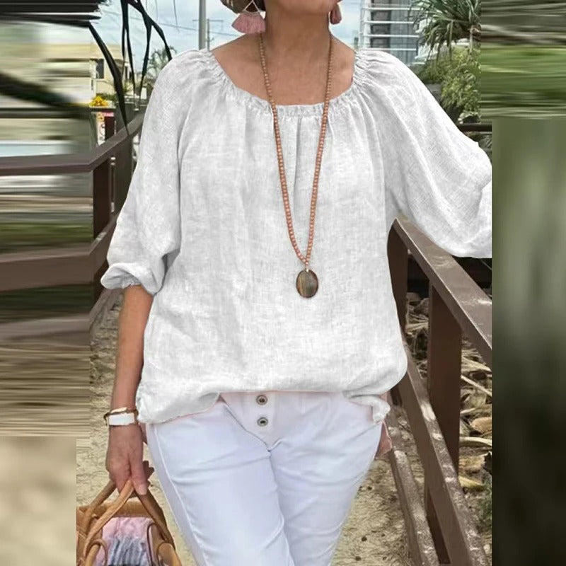 Damen Halbarm Freizeit Bluse