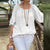 Damen Halbarm Freizeit Bluse