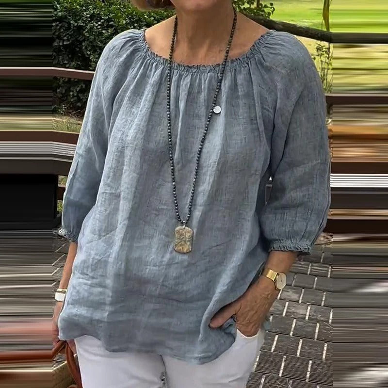 Damen Halbarm Freizeit Bluse