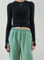 Damen Slim Fit Rundhalsausschnitt Tops