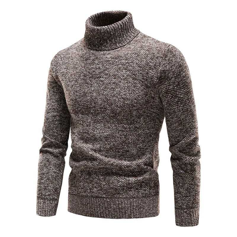Herren-Rollkragen-Fleecejacke