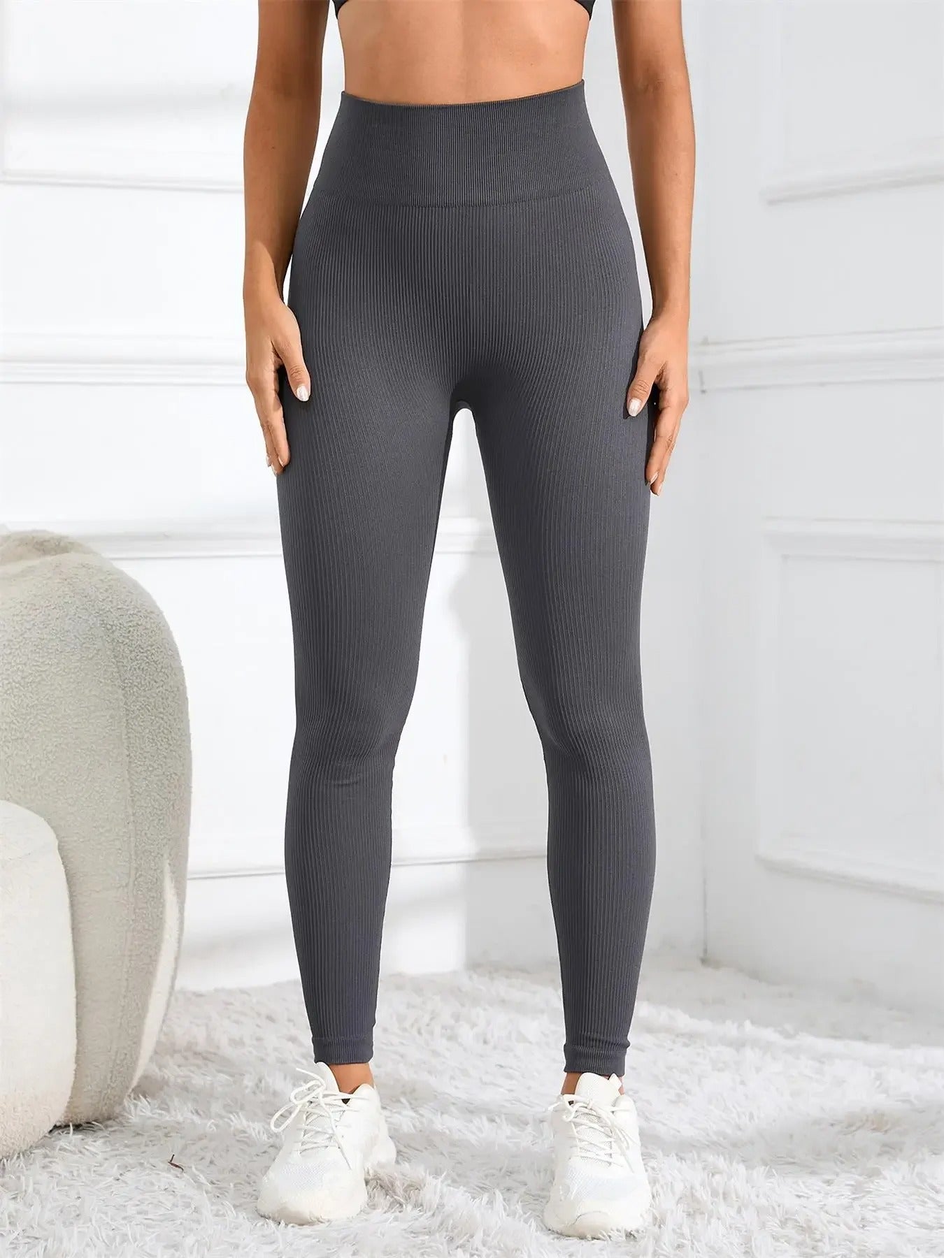 Nahtlose Yoga-Leggings mit hoher Taille