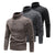 Herren-Rollkragen-Fleecejacke