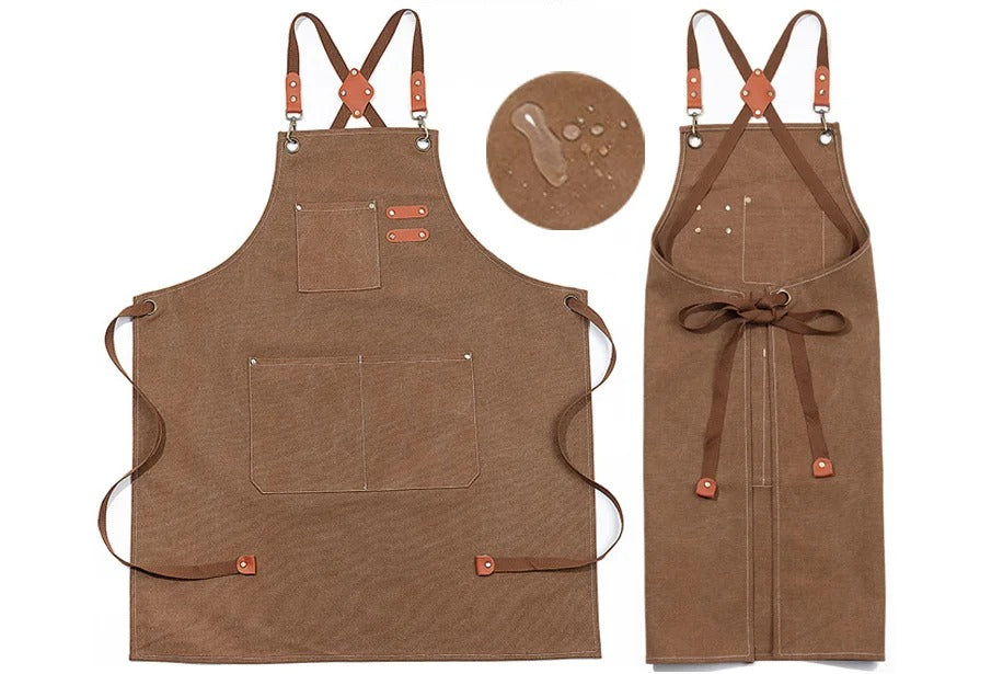 Herren-Arbeitsschürze mit verstellbarem Gürtel