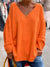 Strickpullover mit V-Ausschnitt für Damen