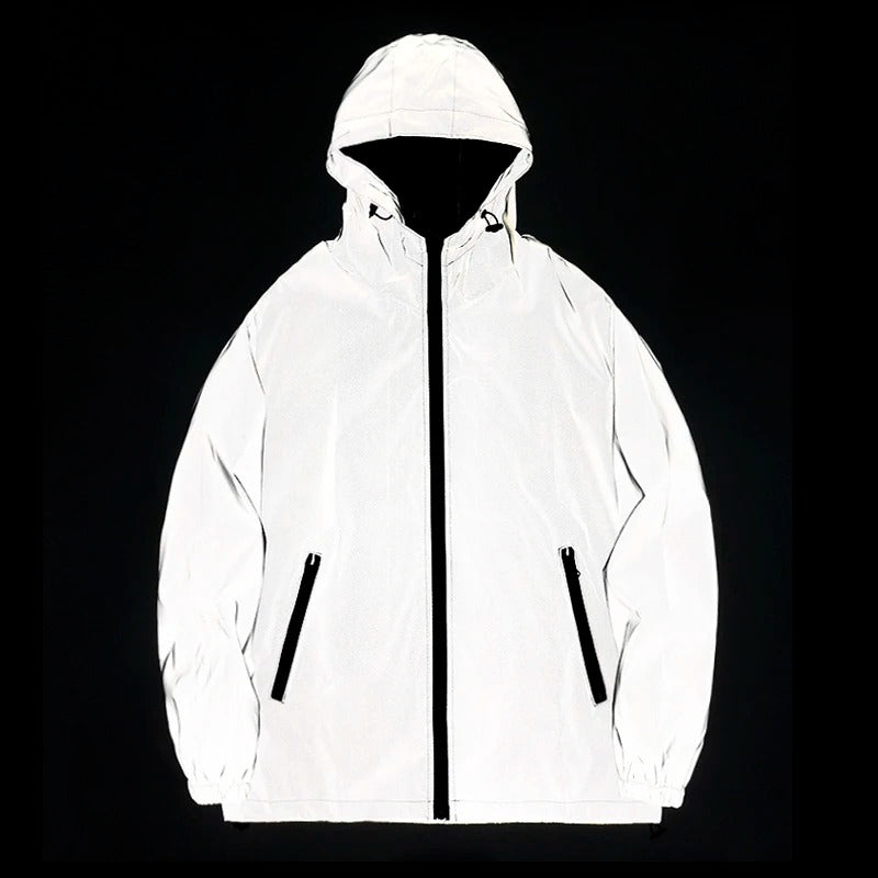 Reflektierende Windjacke