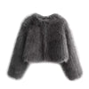 Damen Vintage Pelzmantel