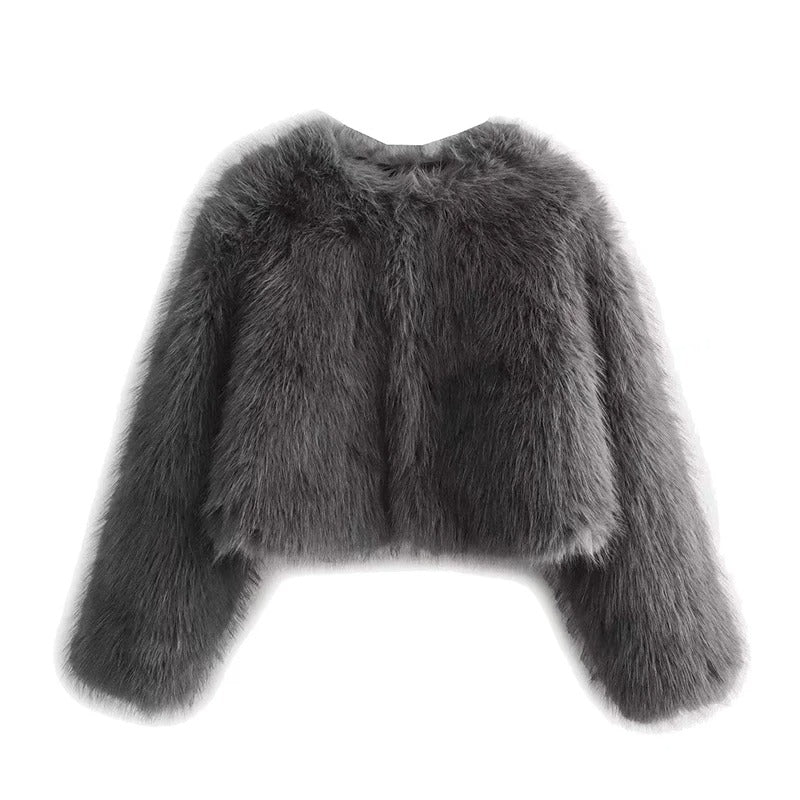 Damen Vintage Pelzmantel