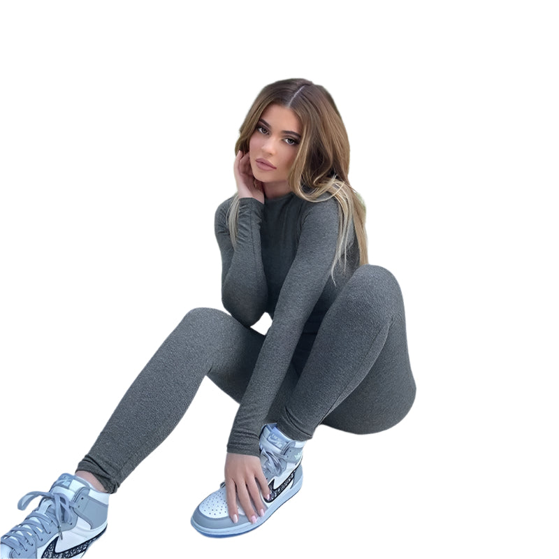 Langärmliger Stretch-Overall für Damen