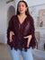 Damen durchsichtige Bluse mit Lagenlook