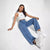 Weite Denim-Jeans für Frauen