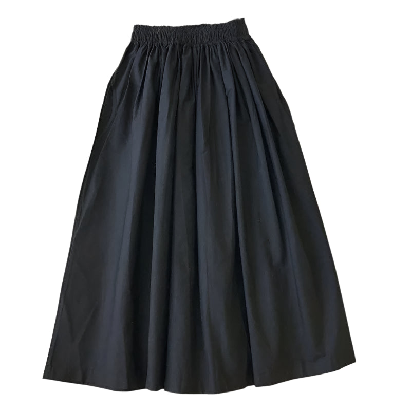 Gefalteter A-Linien-Midirock für Damen