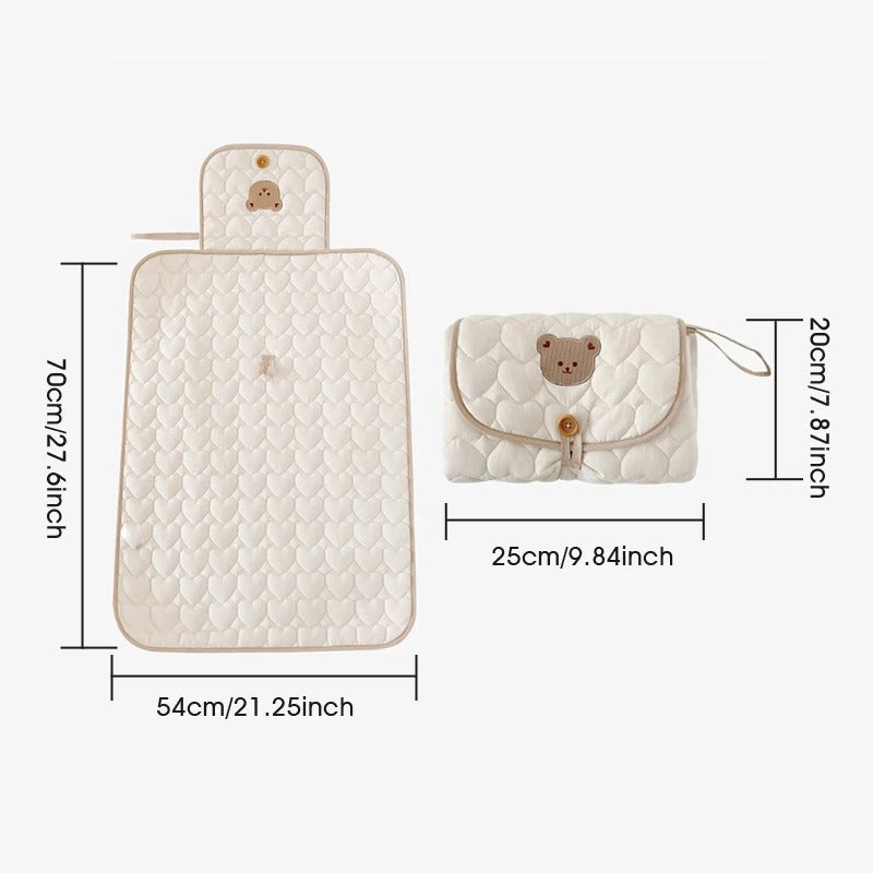 Zusammenklappbare Wickelkommode für Babys
