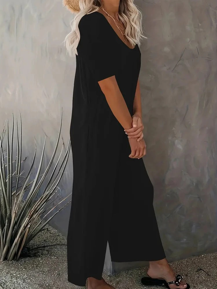 Sommerlicher schicker einfarbiger Overall