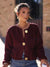 Damen Vintage Pullover Strickjacke