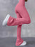 Damenhose mit hoher Taille und Rippbündchen