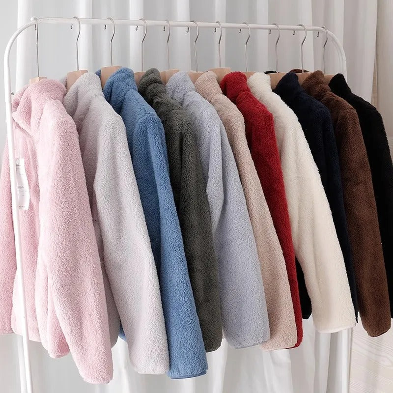 Doppelseitige Fleecejacke für Frauen