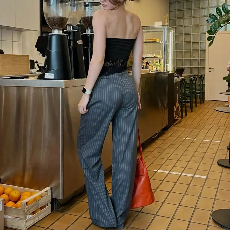 Formelle Hose mit hoher Taille für Frauen