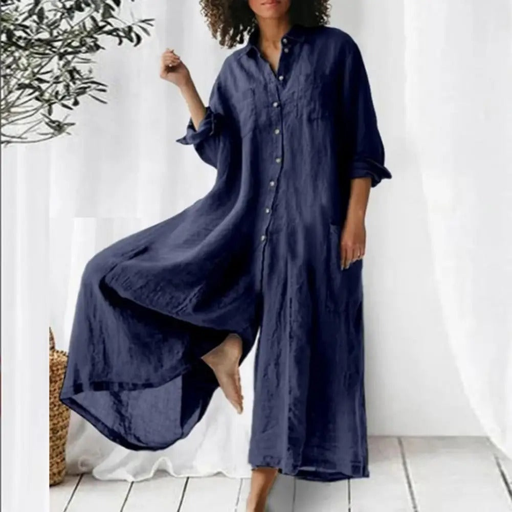 Oversized Damenoverall aus Baumwolle