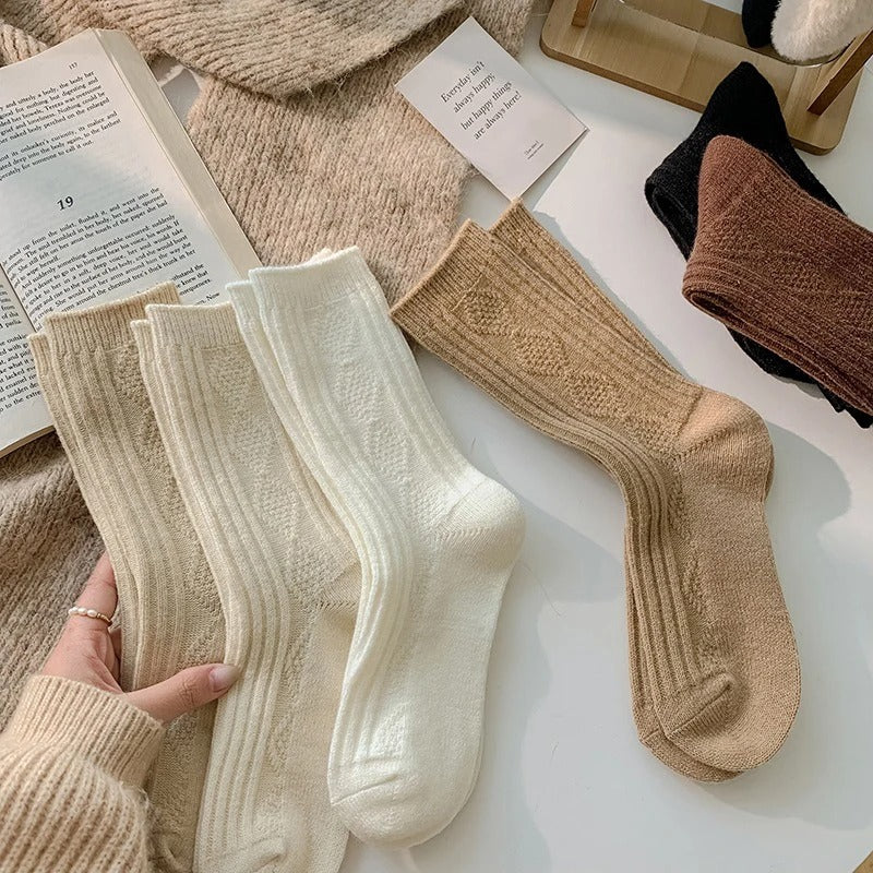 3 Paar/Set Damen Socken aus Kaschmirwolle