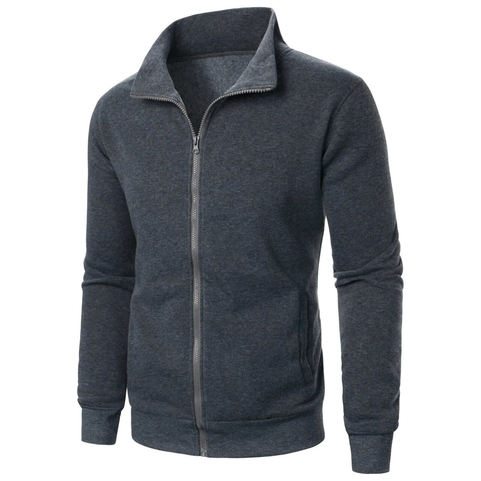 Freizeitjacke für Herren mit Stehkragen und Reißverschluss