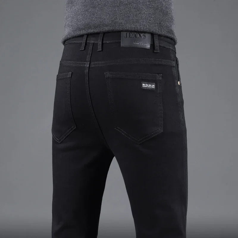 Pure Schwarze Slim Jeans für Männer