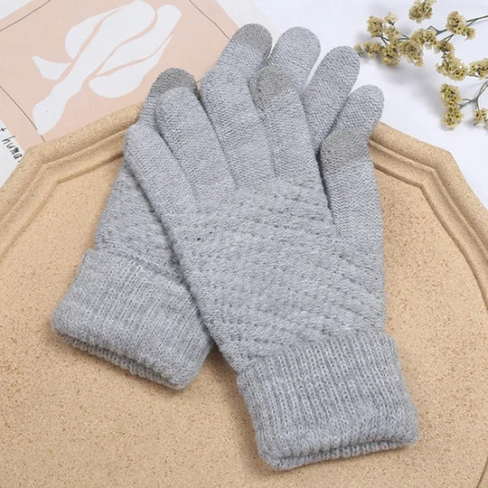 Kaschmirstrick-Winterhandschuhe für Frauen