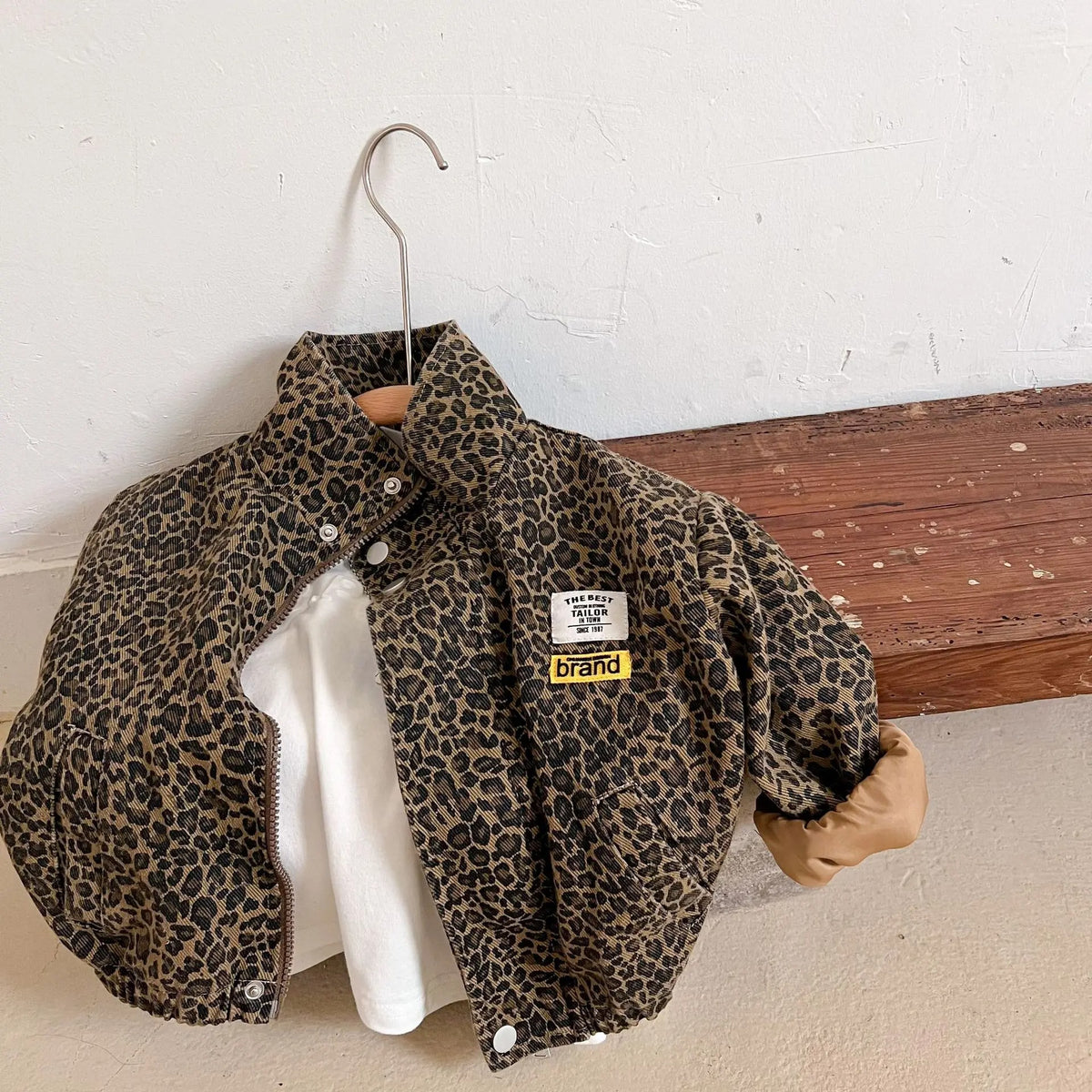 Jacke mit Leopardenmuster für Kinder