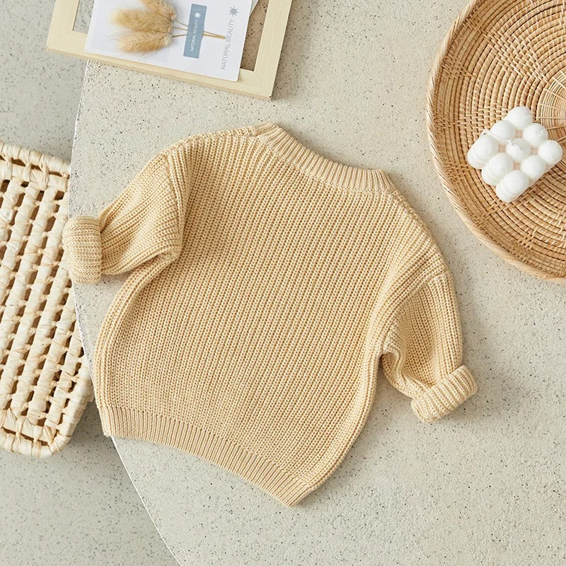 Lässiger Strickpullover für Kinder