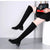 Lange Damenstiefel aus Wildleder
