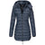 Langärmelige wattierte Jacke für Frauen