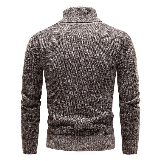 Herren-Rollkragen-Fleecejacke