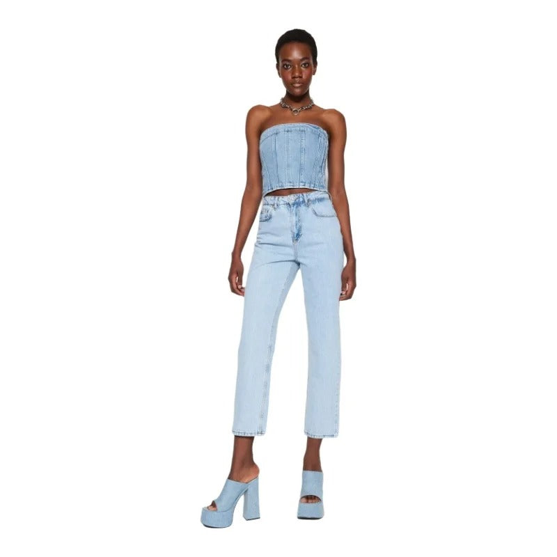 Gerade Denimhose für Damen