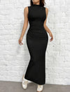 Kleid mit faltiger Taille für Frauen