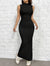 Kleid mit faltiger Taille für Frauen