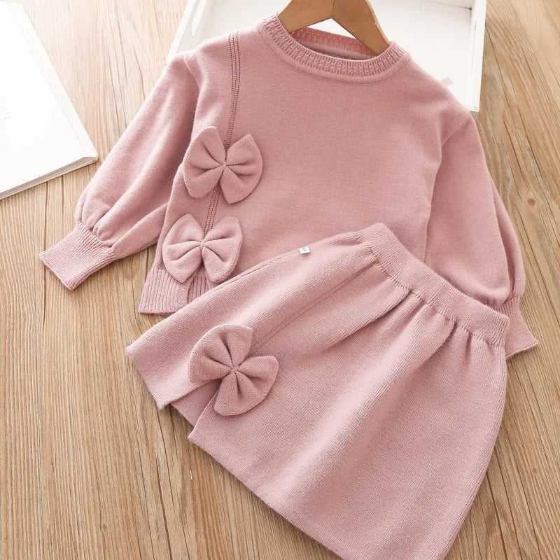Winterset aus Sweatshirt und Rock für Kinder