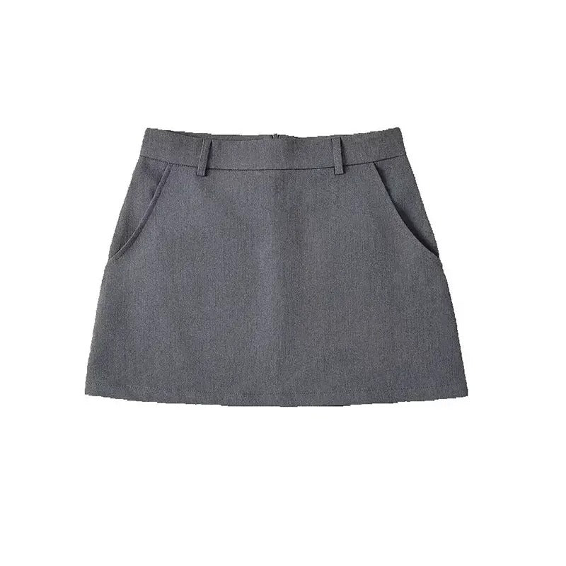 Schicker Minirock in A-Linie mit hoher Taille