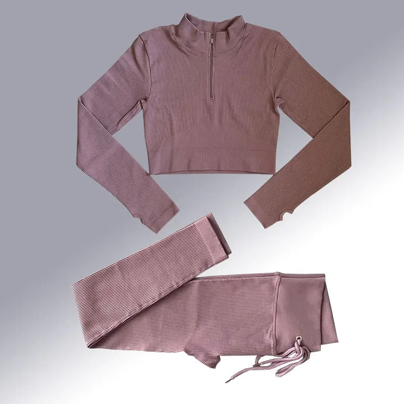 Nahtloses Yoga-Set für Damen