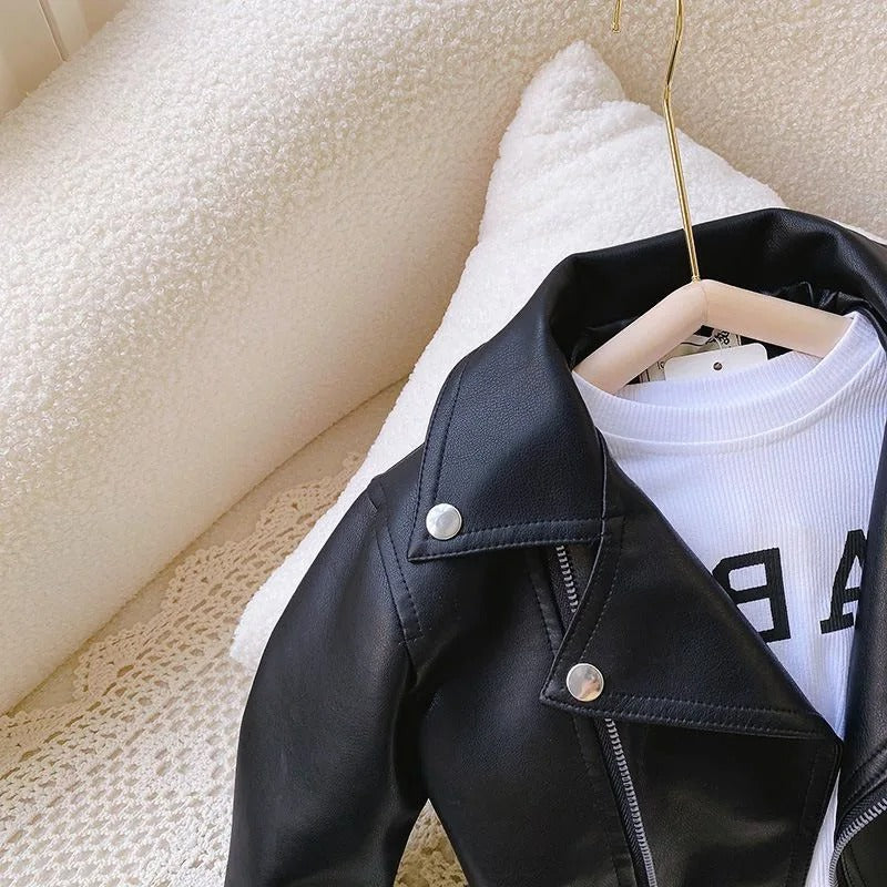 Kinder Lederjacke