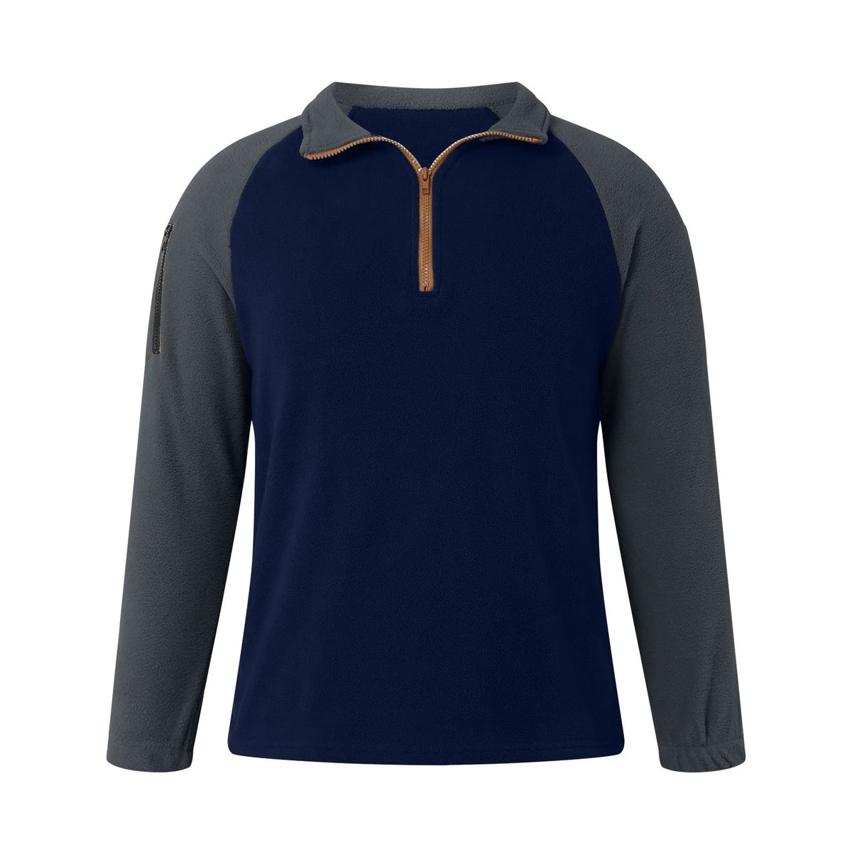 Herren Fleece-Kapuzenjacke