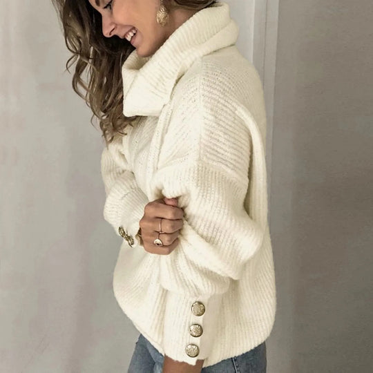 Vintage-Rollkragenpullover für Frauen