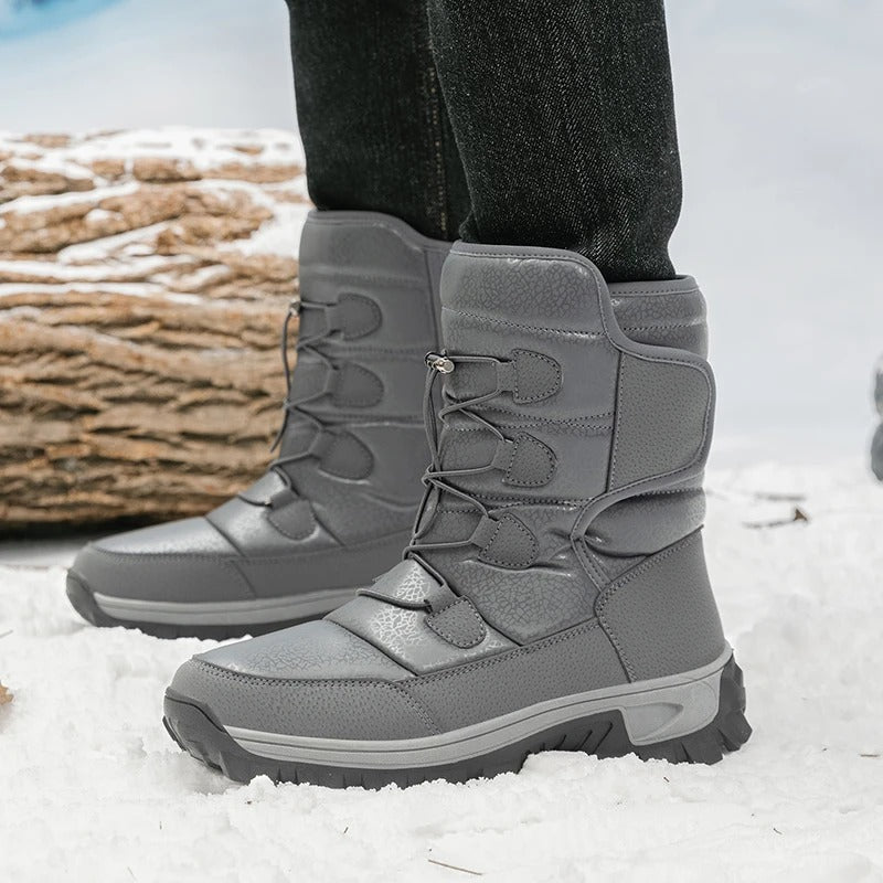 Hohe Winterstiefel aus Plüsch für Männer