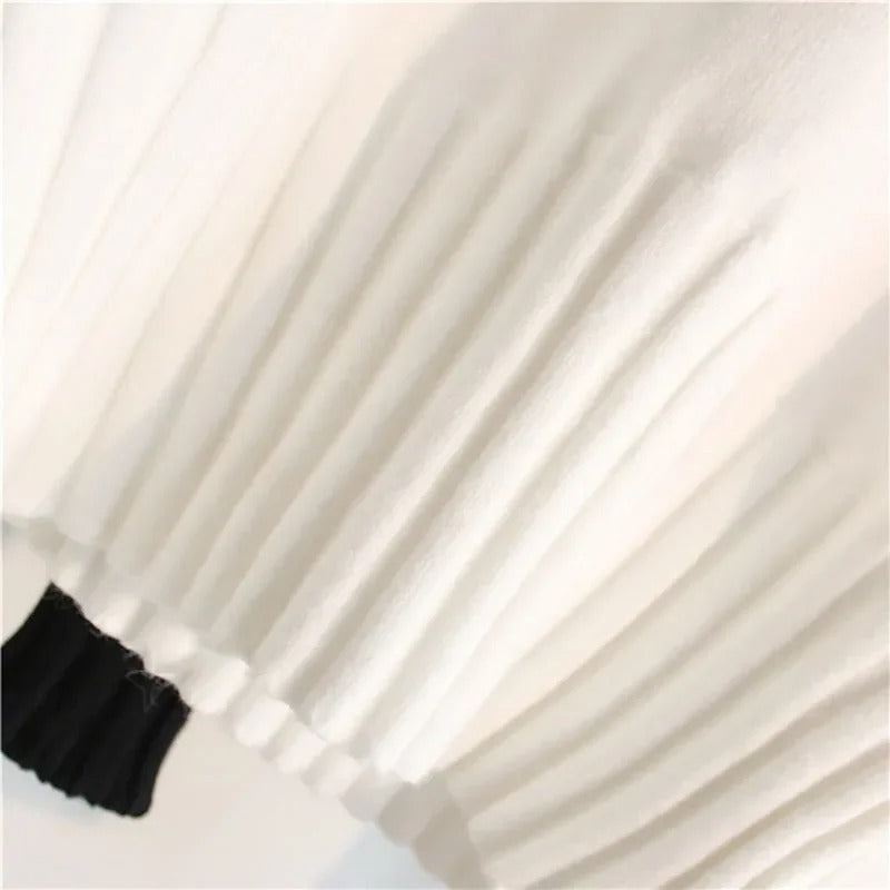 Gerippter Schmaler Rollkragenpullover für Damen